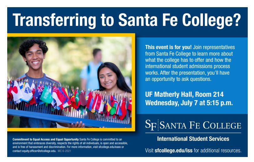 Santa Fe College to present at UF ELI