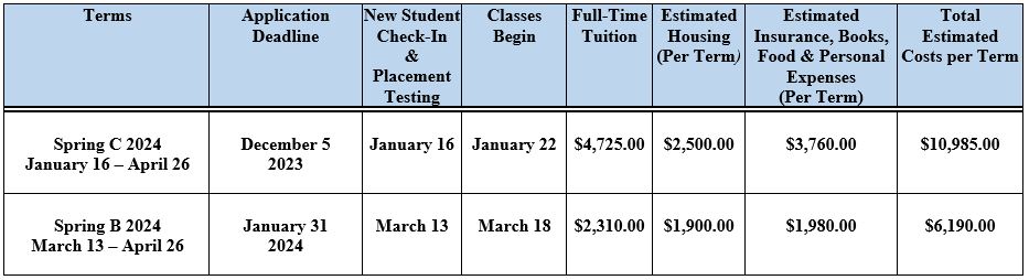 Enrollment for the new English academic year at The English