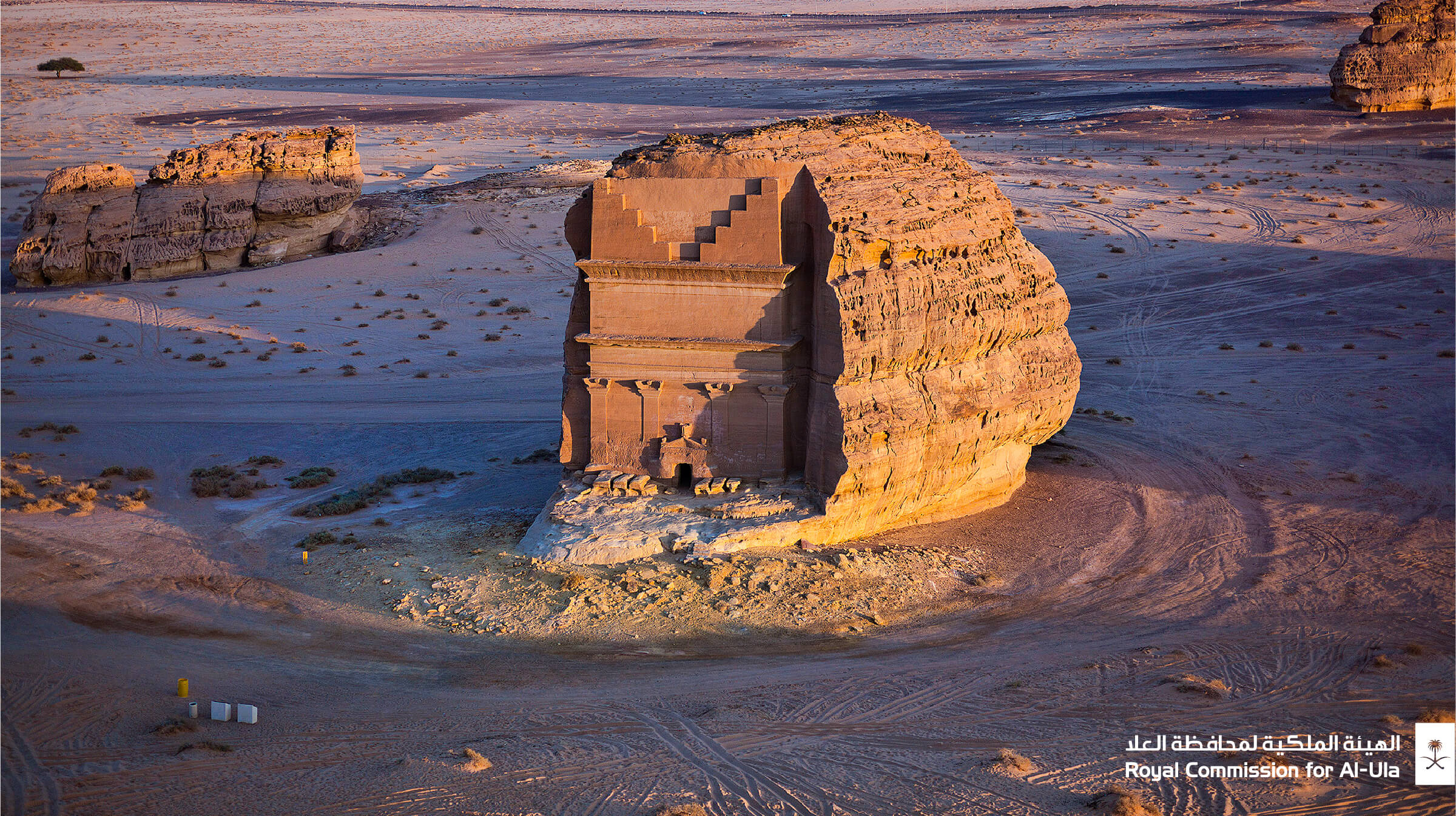 Beautiful rock carvings in the desert.