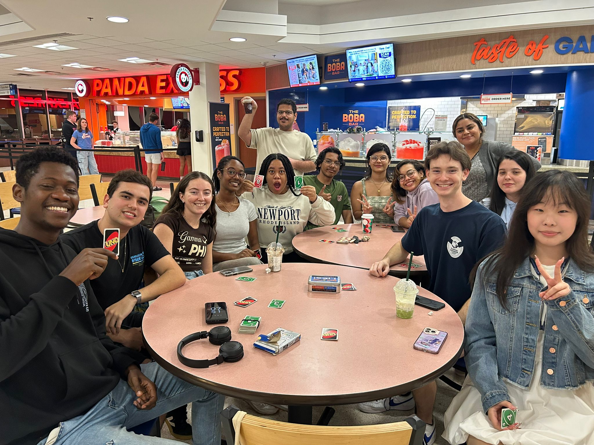 Students enjoying game night at the Reitz