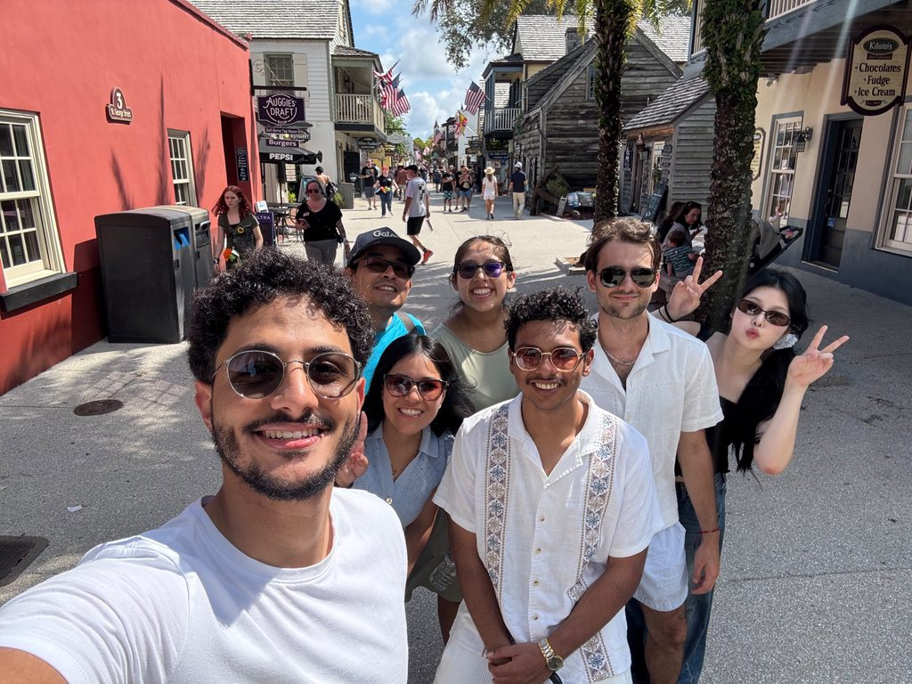 ELI students on St George Street during Augustine trip